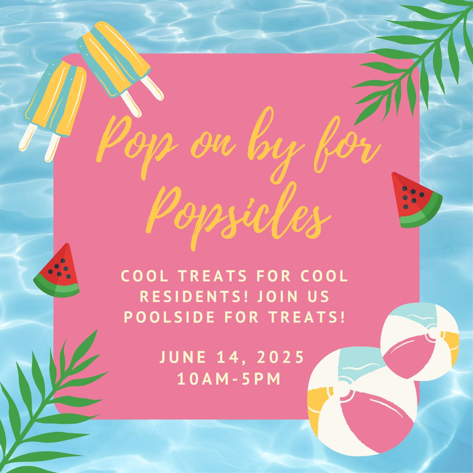 Pop on by for Popsicles